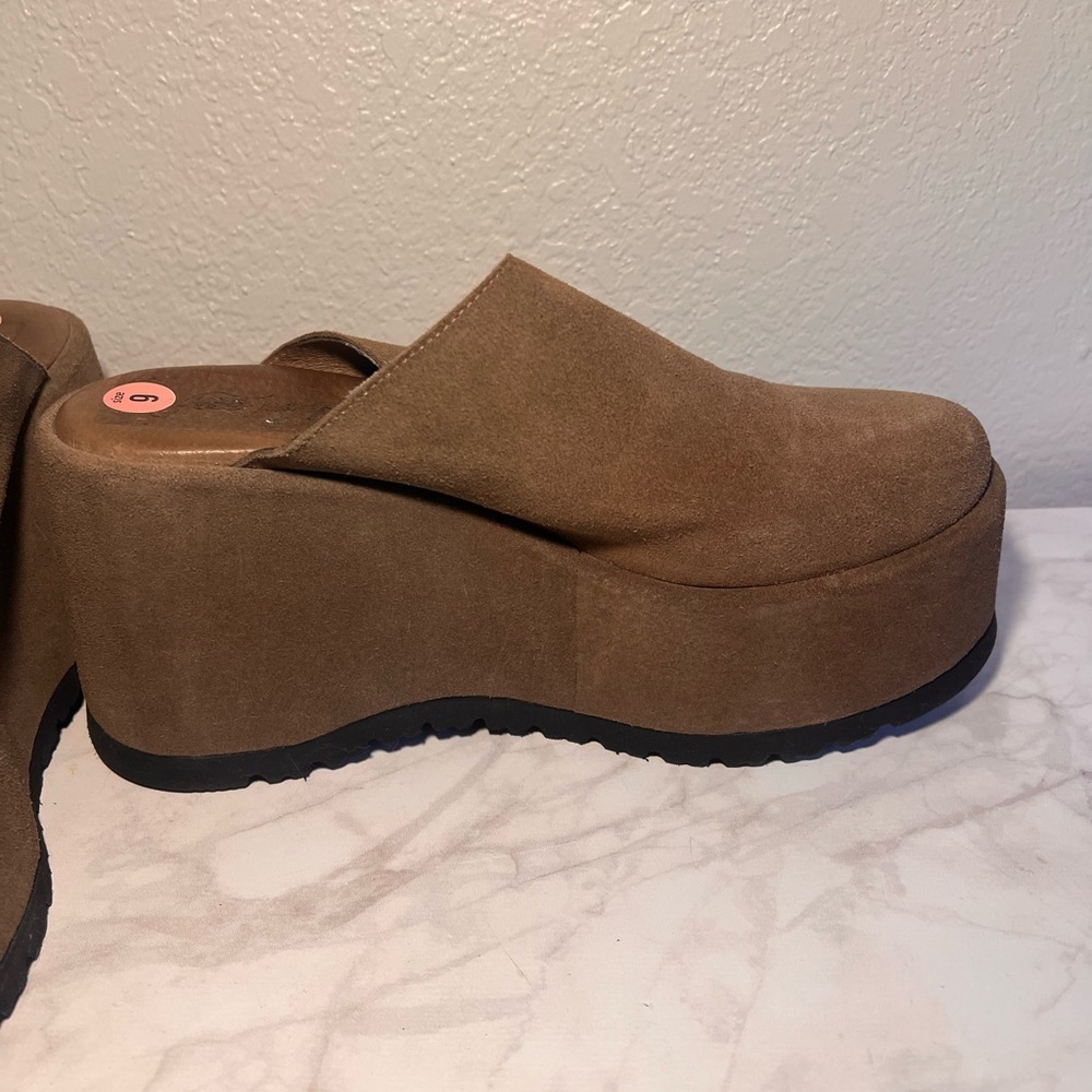 Free People X Avery Closed Platform Brown Suede Women Women’s Size 41 - Picture 5 of 6
